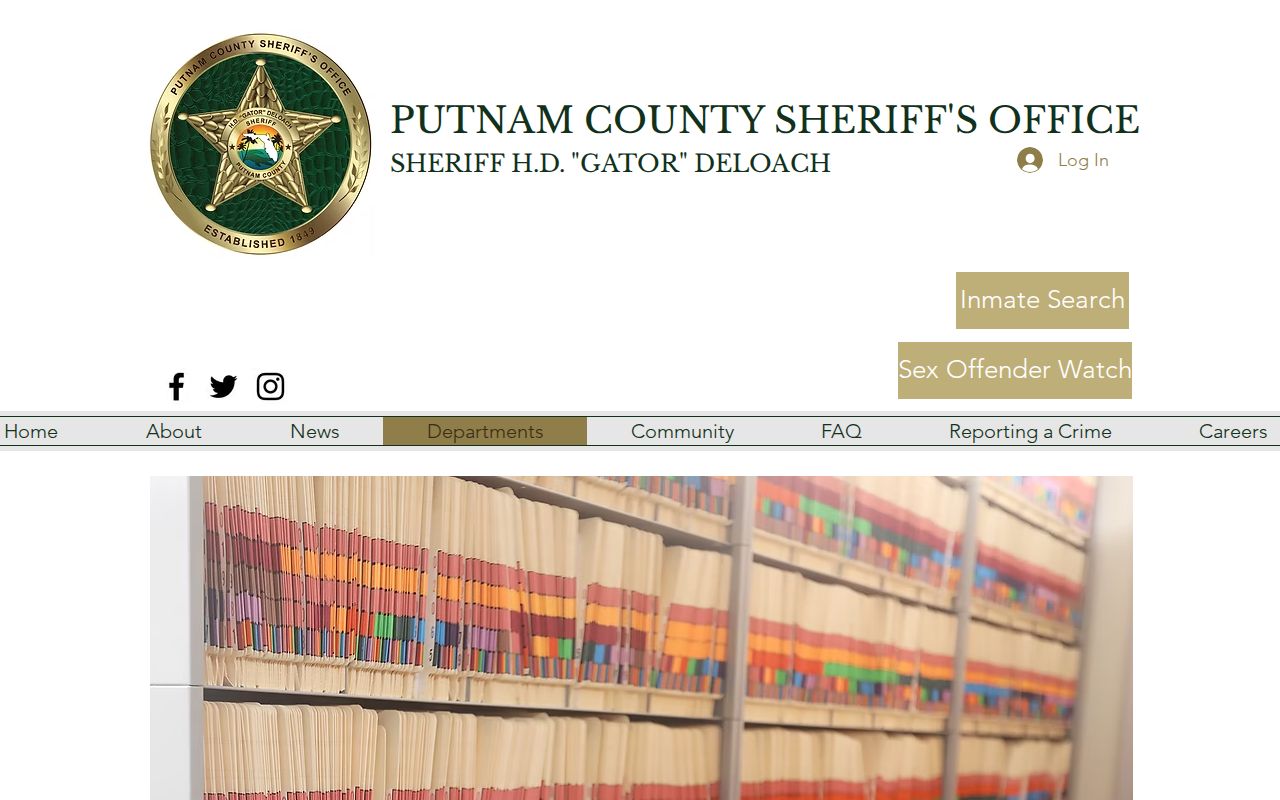 Putnam County arrest records and booking photo request information
