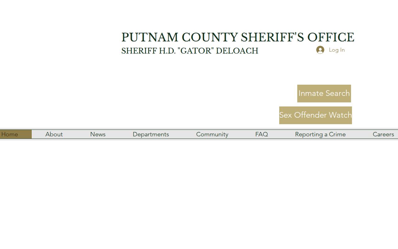 Putnam County Sheriff recent arrests and inmate search page